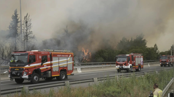 Fire trucks roll in for emergency