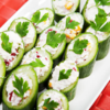 Stuffed cucumber bites