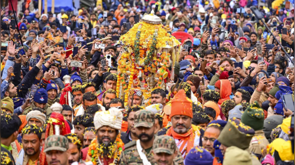 Panchmukhi Doli's auspicious journey