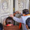 Moment of opening: Devotion flows through sanctum