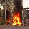 Streets engulfed in flames and fear