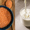 Masoor dal and milk ubtan