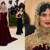 ​Priyanka Chopra’s Maroon Velvet Gown – 2018