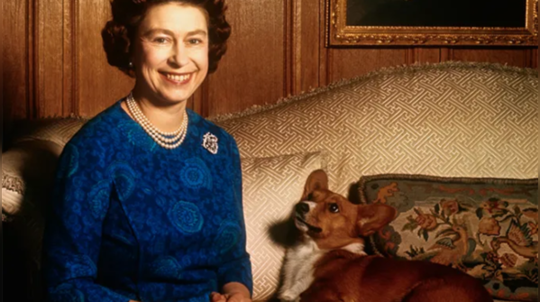Queen Elizabeth II and her well-known Corgis