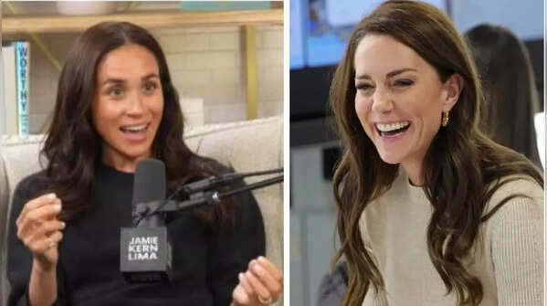 Meghan's recent no-makeup look at an interview reminded people of Kate Middleton