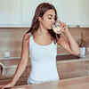 Drink a glass of water and say out loud three things you notice around you