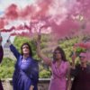 Pink smoke for equality