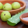 Amla and aloe vera 