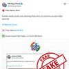 Pahalgam Terror Attack: Fake News Alert! Social media posts are claiming that entry to airports across India banned. This claim is FAKE.