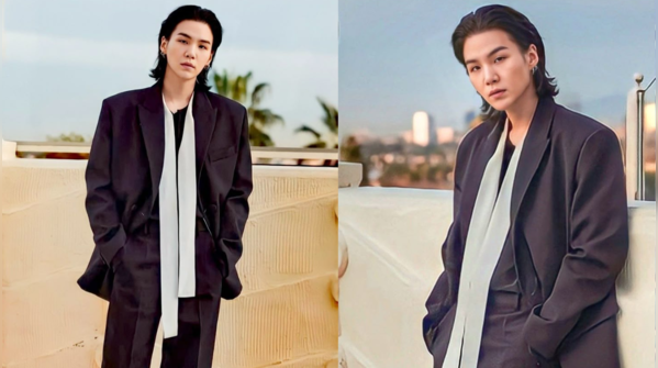 Suga is a dream to watch in summer formals