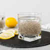 Chia water rinse for shine and volume