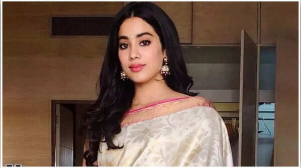 Janhvi Kapoor in Sridevi’s ivory saree
