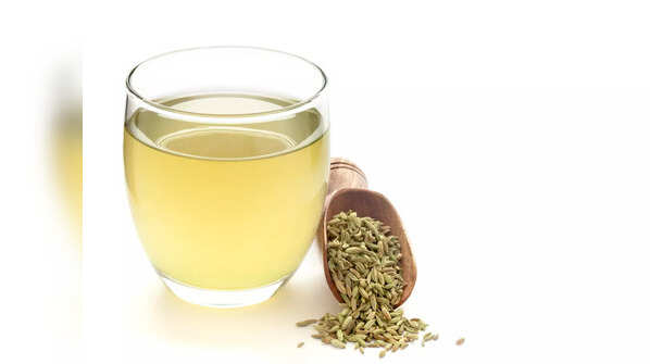 Fennel seeds and lemon water