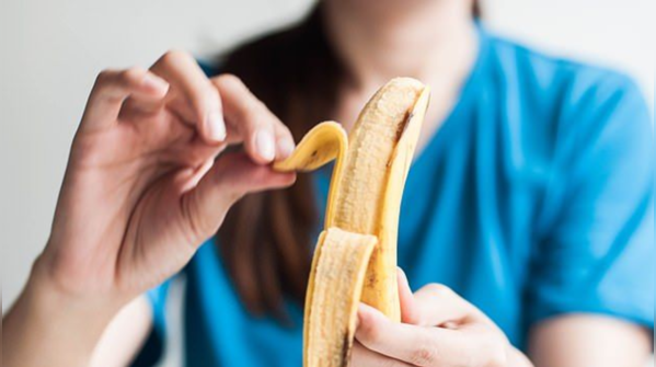 Why do we always use a ripped banana peel?