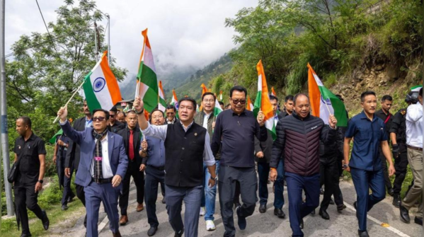 Arunachal Pradesh joins the Tiranga Yatra with pride