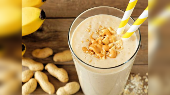 Banana peanut smoothie