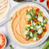 Cucumber and hummus wraps