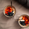 Greek yogurt and fruit bowls