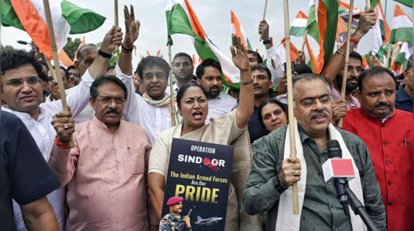 Rekha Gupta leads yatra, calls it 'moment of national pride'