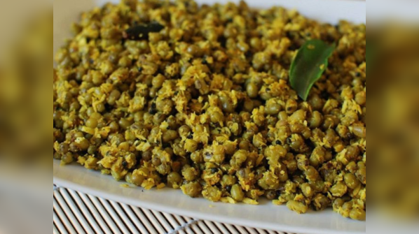 Moong and coconut stir