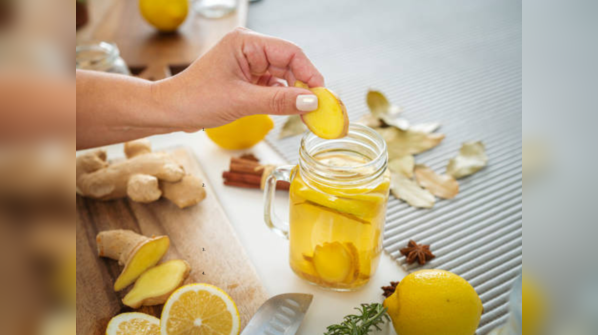 Lemon ginger detox drink