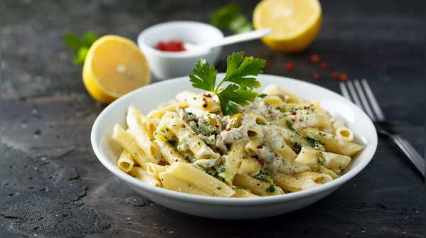 White pasta