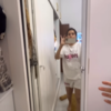 ​Glimpse of the wardrobe setup and sliding dressing table