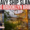 Article image for: WATCH: <i class="tbold">mexican navy</i> Ship Hits Brooklyn Bridge, Crew Seen Clinging For Life