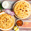 Stuffed besan paratha