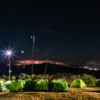 Camping below the stars, Jorcheng by night