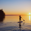 Paddleboarding in the backwaters