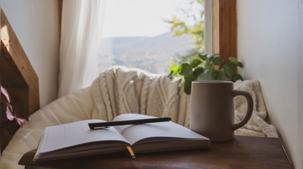 Journaling or body gratitude practice before bed