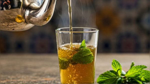 Mint and green tea