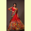 Hand-painted or kalamkari lehengas