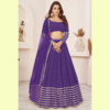 Georgette paneled lehengas