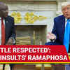 Article image for: 'You're LITTLE Respected': Trump Tells South Africa's <i class="tbold">ramaphosa</i> At Oval Office | Watch