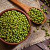 Mung bean and spinach stuffing