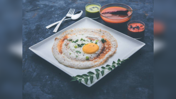 Egg dosa with a twist