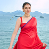 green emerald velvet dress Pure Imported Crepe Ready To Wear Attached Draping Saree Style Gown Wi –  myshopusa.com main image 1