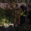 In photos: Russian missile attack jolts Kyiv through the night