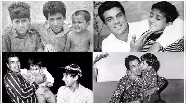 These Childhood Photos of Sunny Deol and Bobby Deol With Dharmendra Will Melt Your Heart