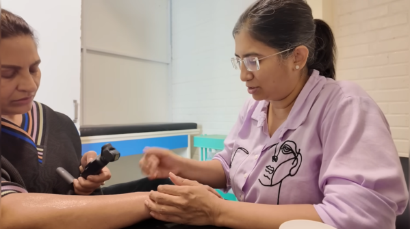 Archana reaches for physiotherapy