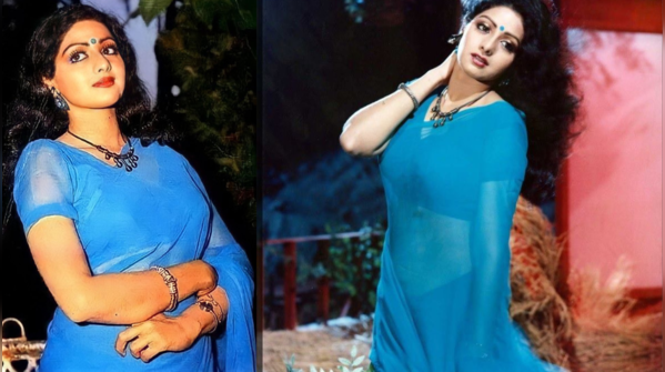 Sridevi’s Blue Saree – Mr. India (1987)