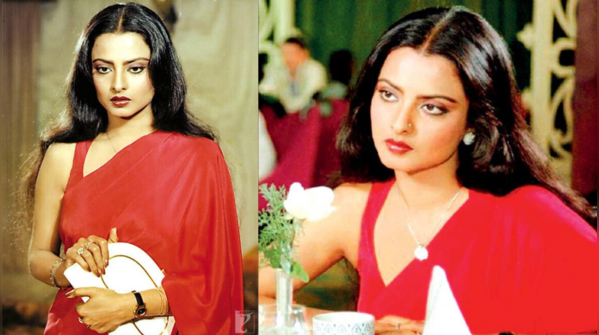Rekha’s Red Saree – Silsila (1981)