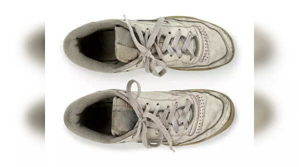 Worn-out or dirty sneakers