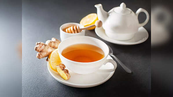Ginger tea with honey
