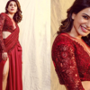 Saree with a fiery twist