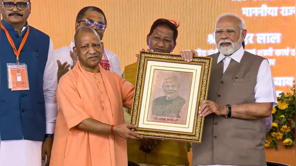PM Modi felicitated, showcases India’s defense strength