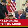 Article image for: Trump SHOCKS Everyone With This 'SPECIAL GIFT' To Elon Musk During Oval Office Presser