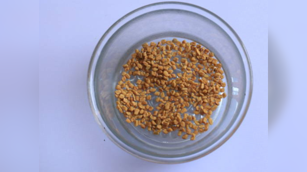 Methi-soaked water